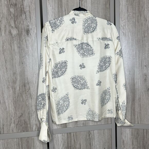 Vintage Christian Dior Silk Blouse Size 4 - Picture 8 of 9